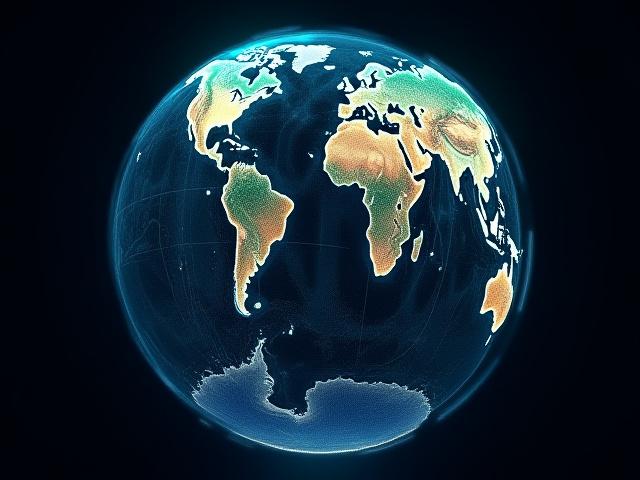 Komplexe 3D-Visualisierung von globalen Windströmungen